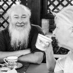 Fr. Alexander Torik and Matushka having tea